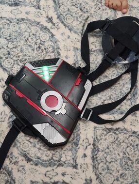 Kids Black and Red Light-Up Chest Pack Costume Accessory